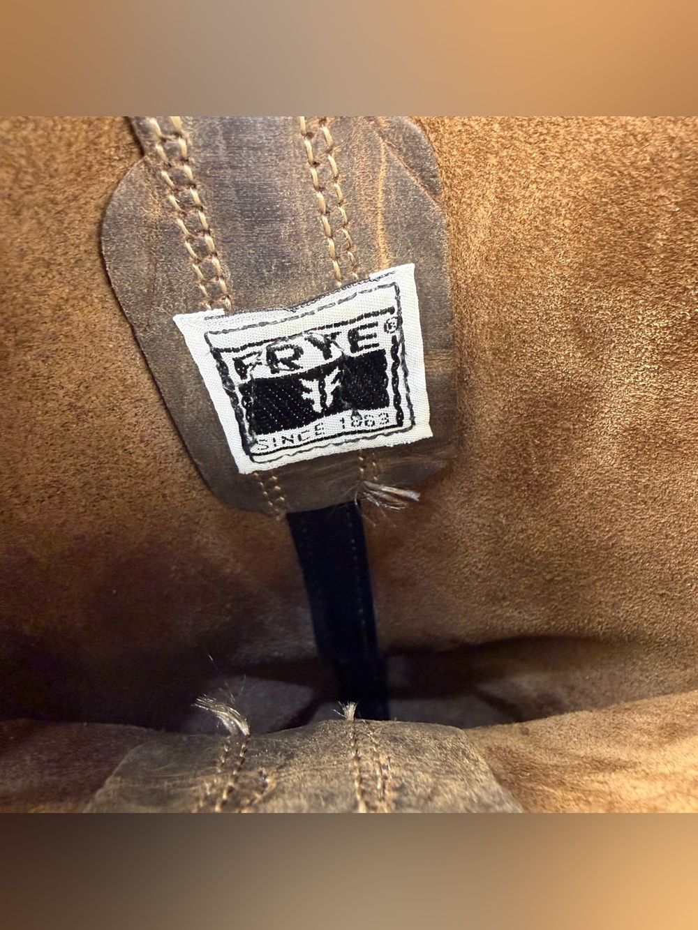 Frye Harness 12r Leather Motorcycle Boots Medium Brown - Picture 2 of 15